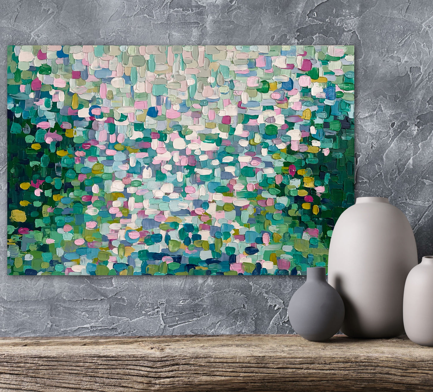 Lily Paradise | Textured Abstract Art | Modern Art  | Impasto