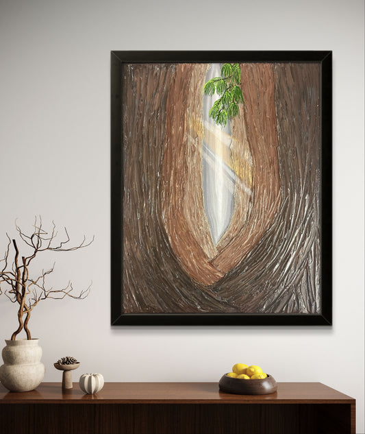 Redwoods | Texture Art | Modern Abstract Art | Impasto Original Art